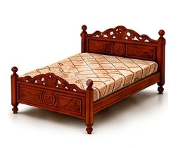 Teak Wood Cot (Queen Size)